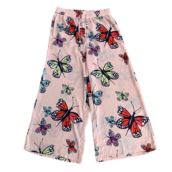 Nordstrom by Cristina Martinez Butterfly Wide Leg Pajama Pants - Picture 3 of 9